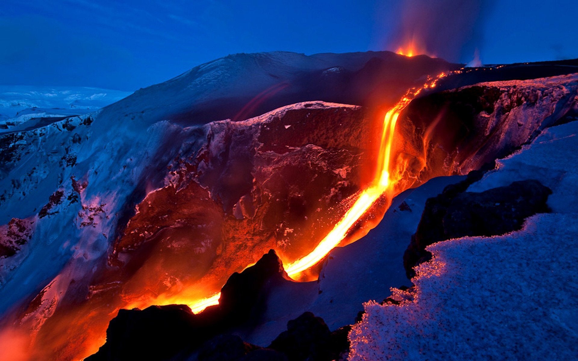 Lava Volcano Creak Wallpapers