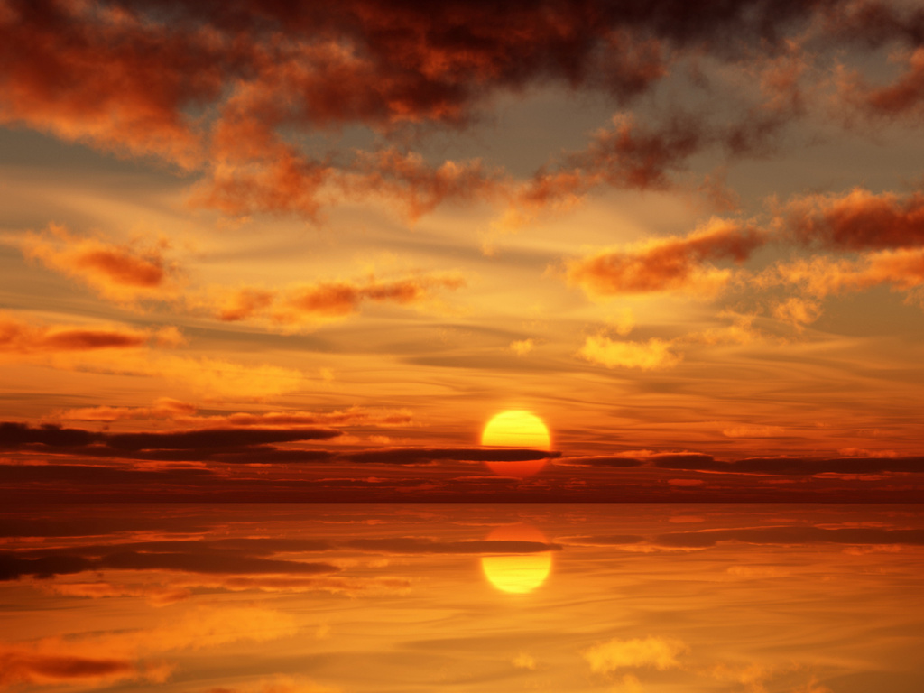 Layered Sunset Wallpapers