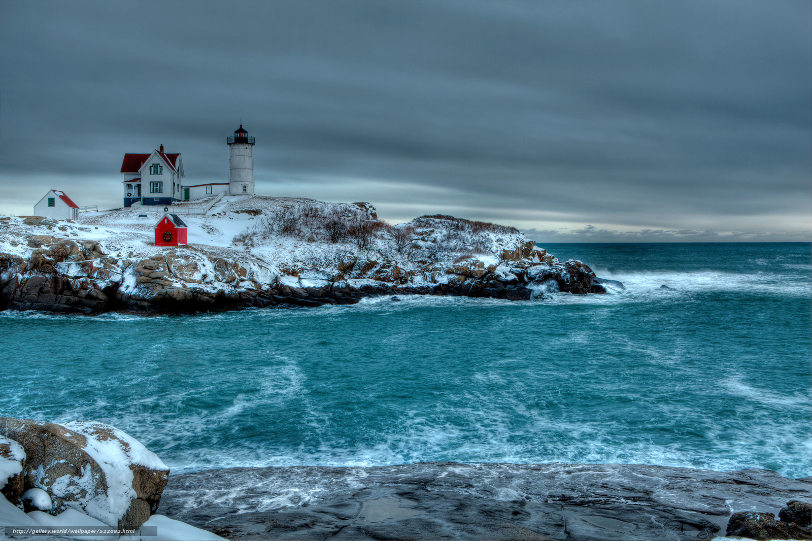 Lighthouse In Snow Wallpapers