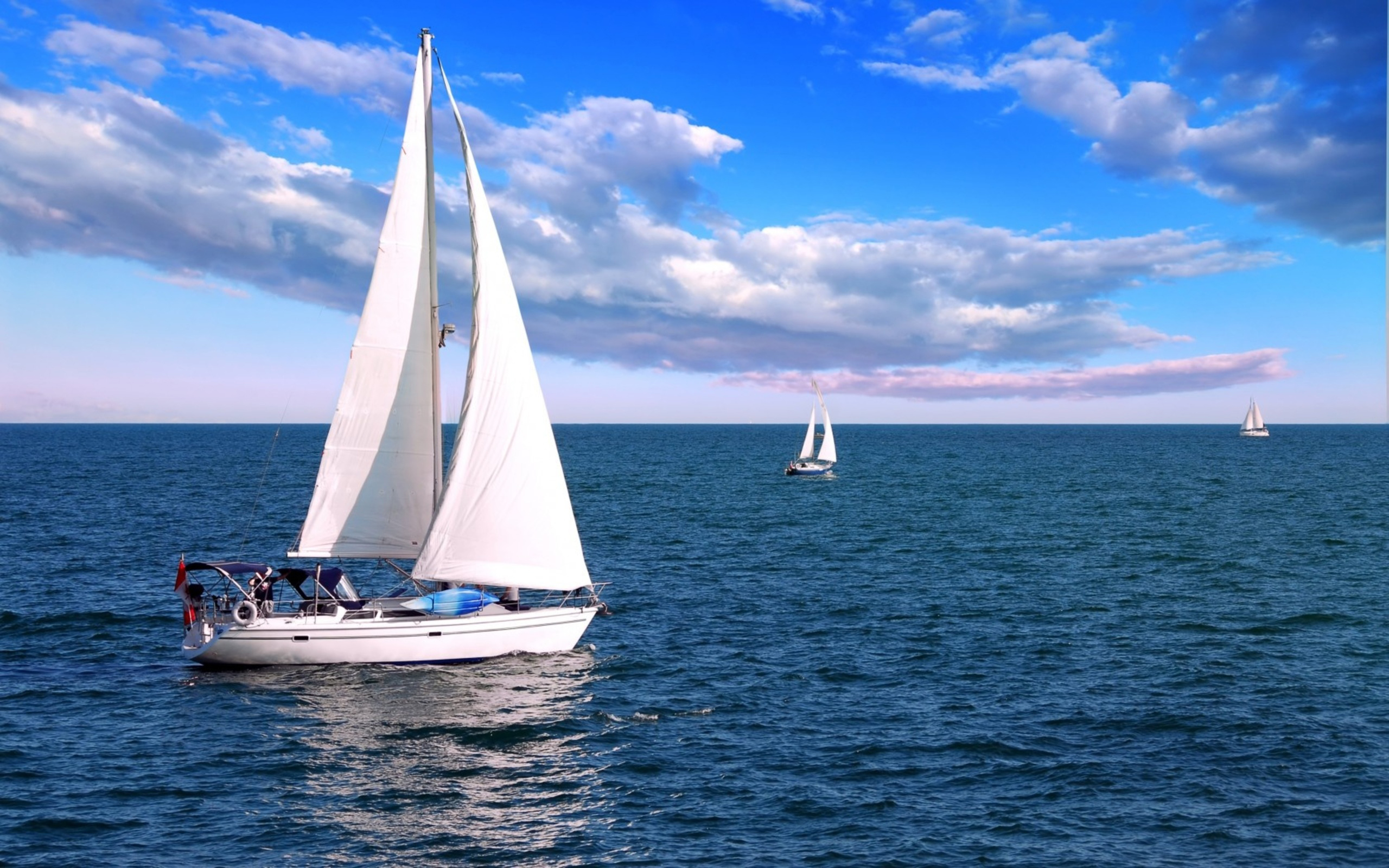 Lone Sailboat On Milky Way Night Wallpapers