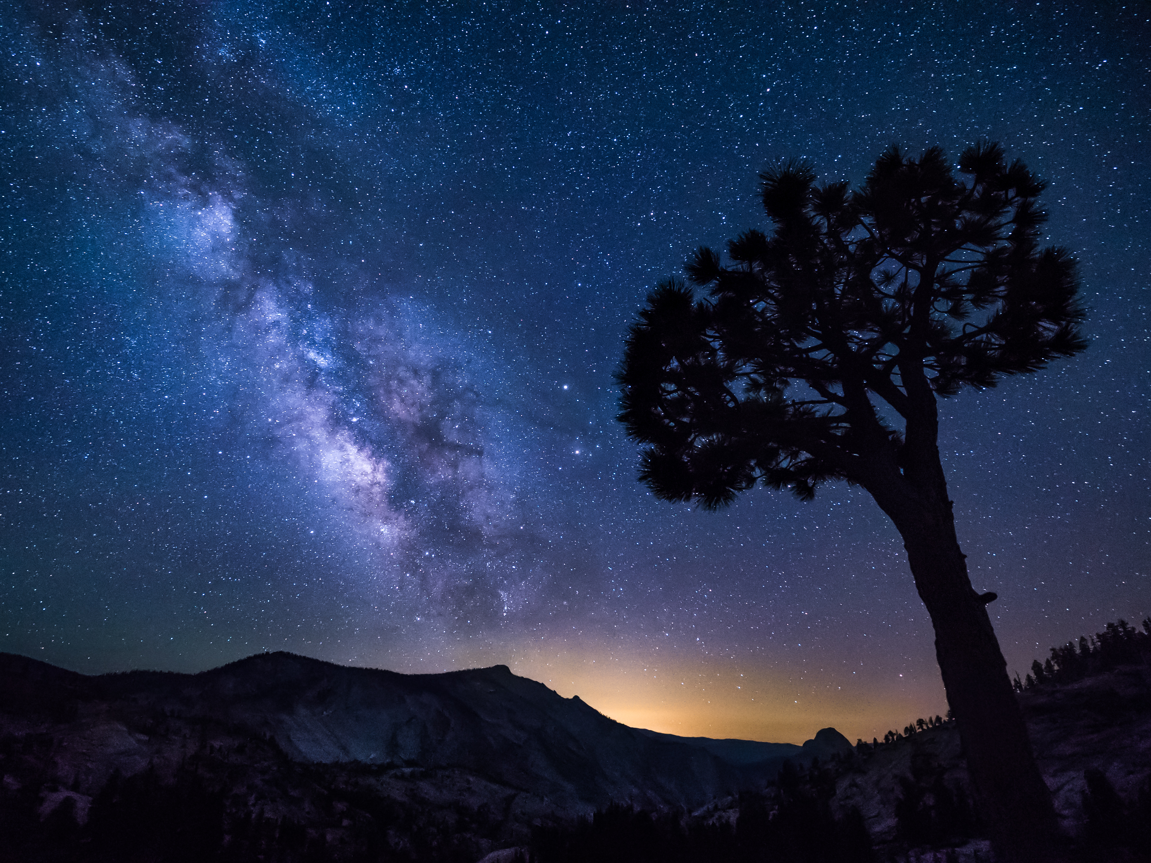 Lone Sailboat On Milky Way Night Wallpapers