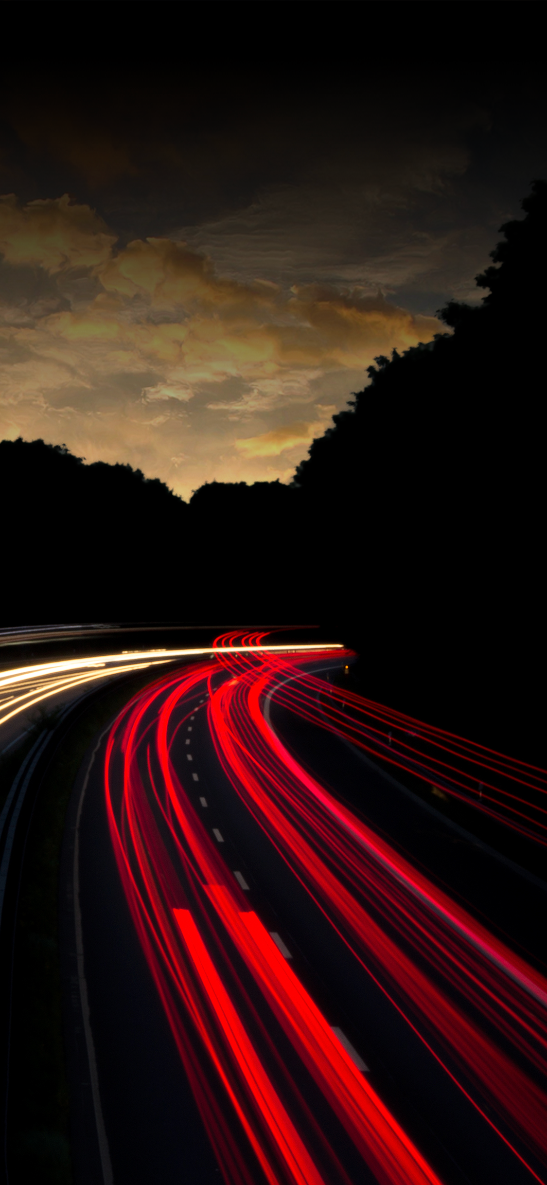 Long Exposure Snow Road Wallpapers