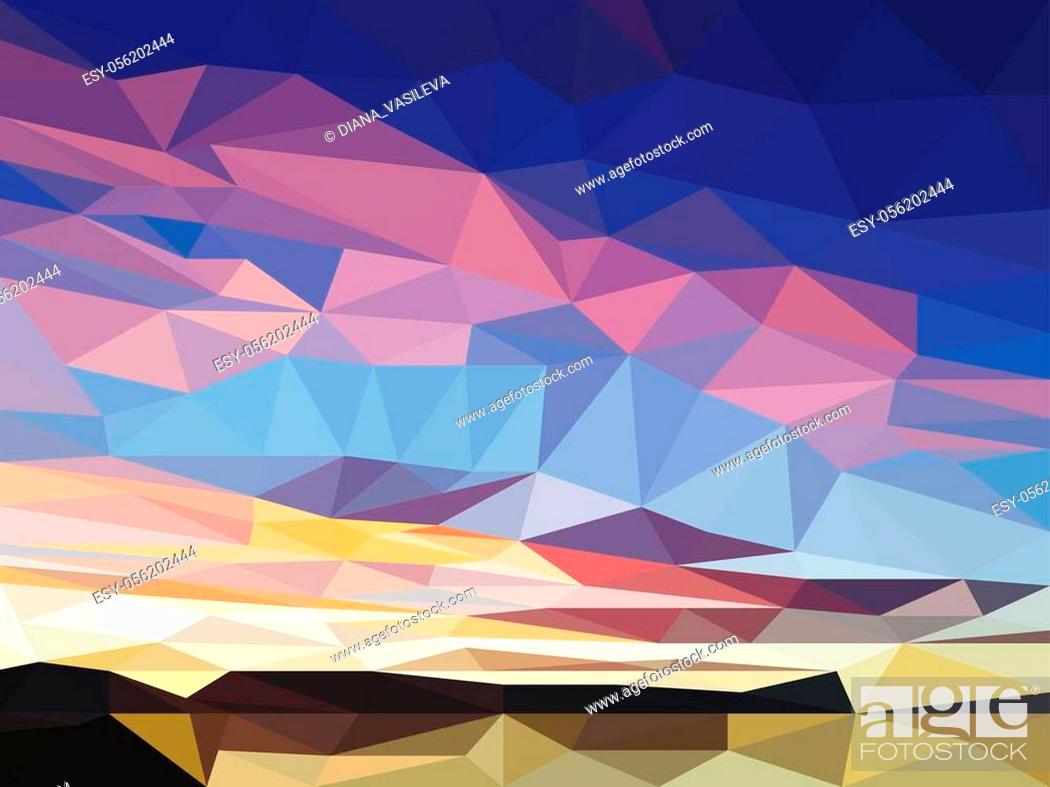 Low Poly Sunset Wallpapers