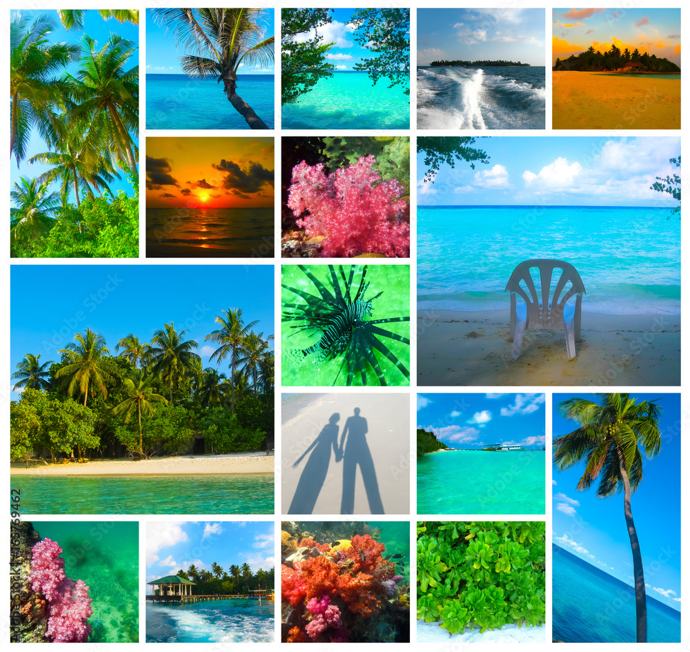 Summer Collage Backgrounds