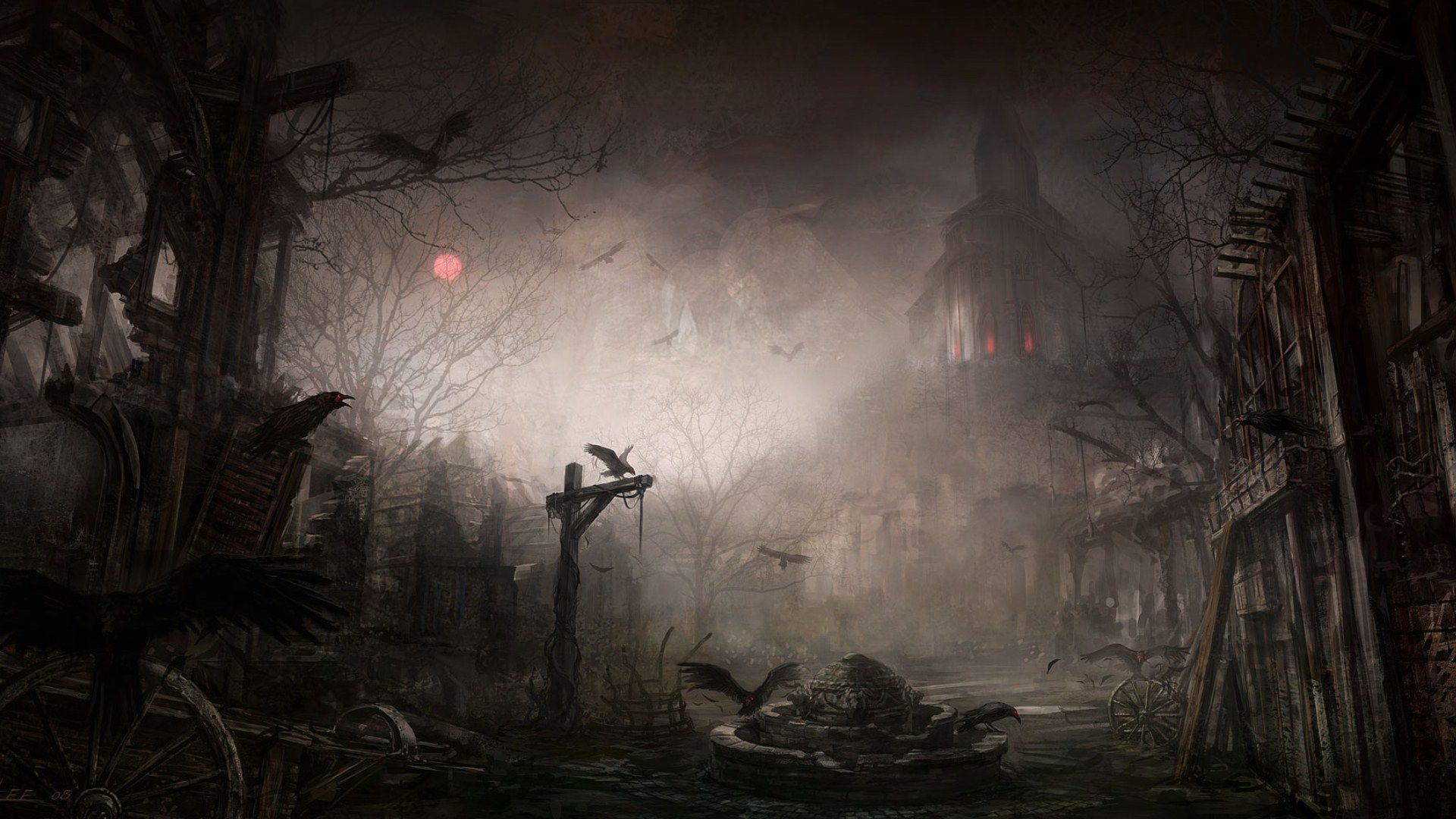 Magic Mountain Scary Night Wallpapers