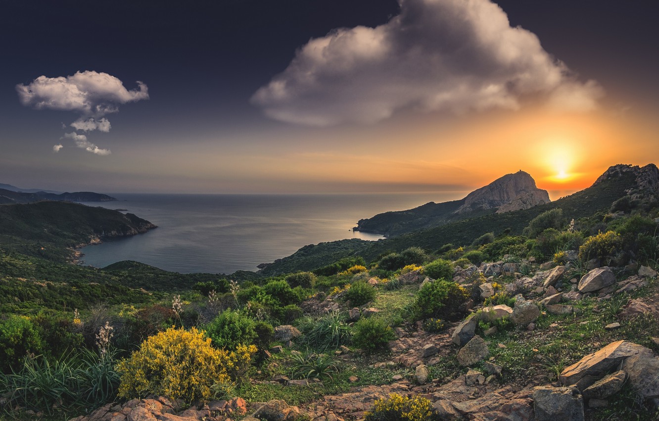 Mediterranean Sea Sunset Wallpapers