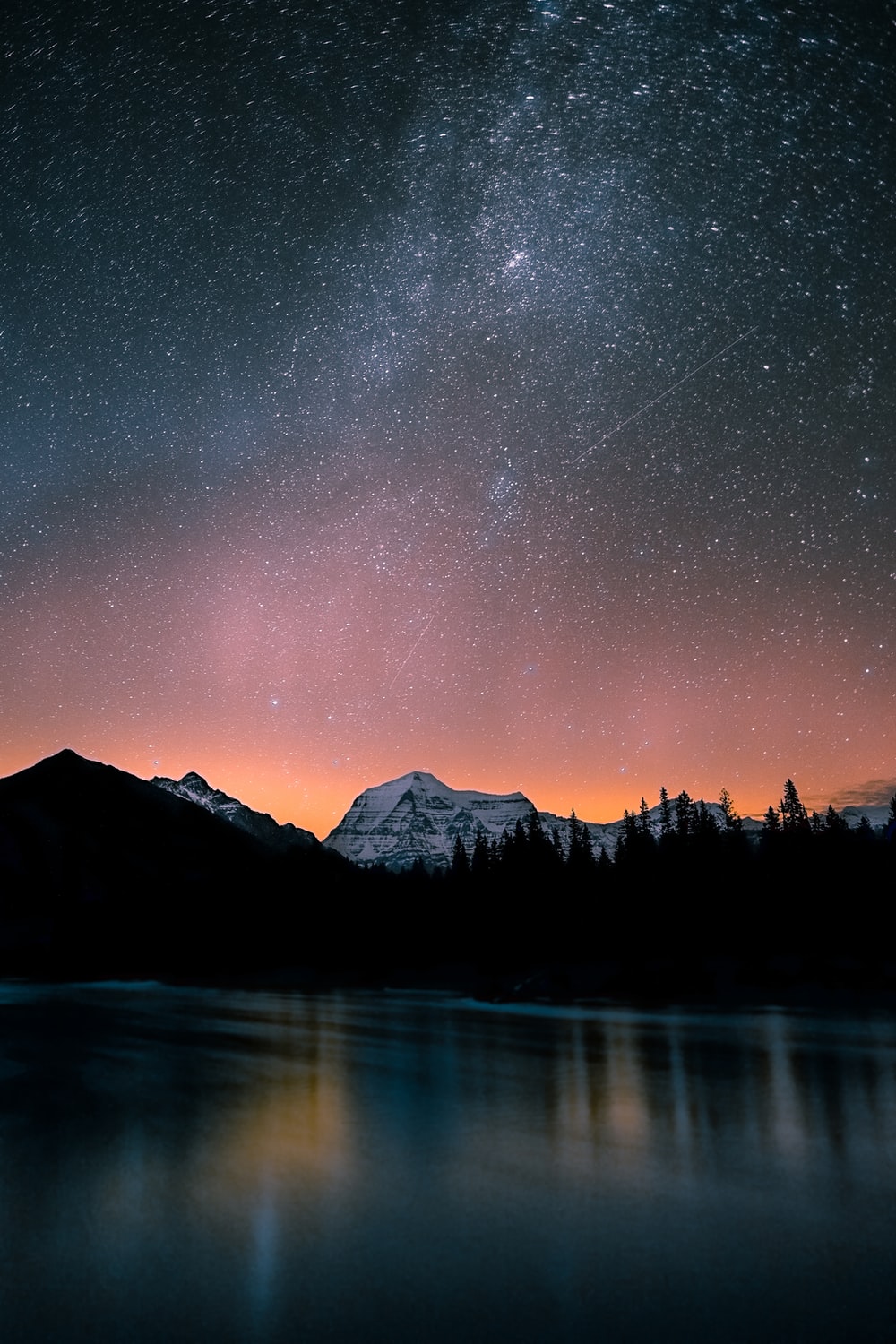 Milky Way And Mountain Reflection Wallpapers