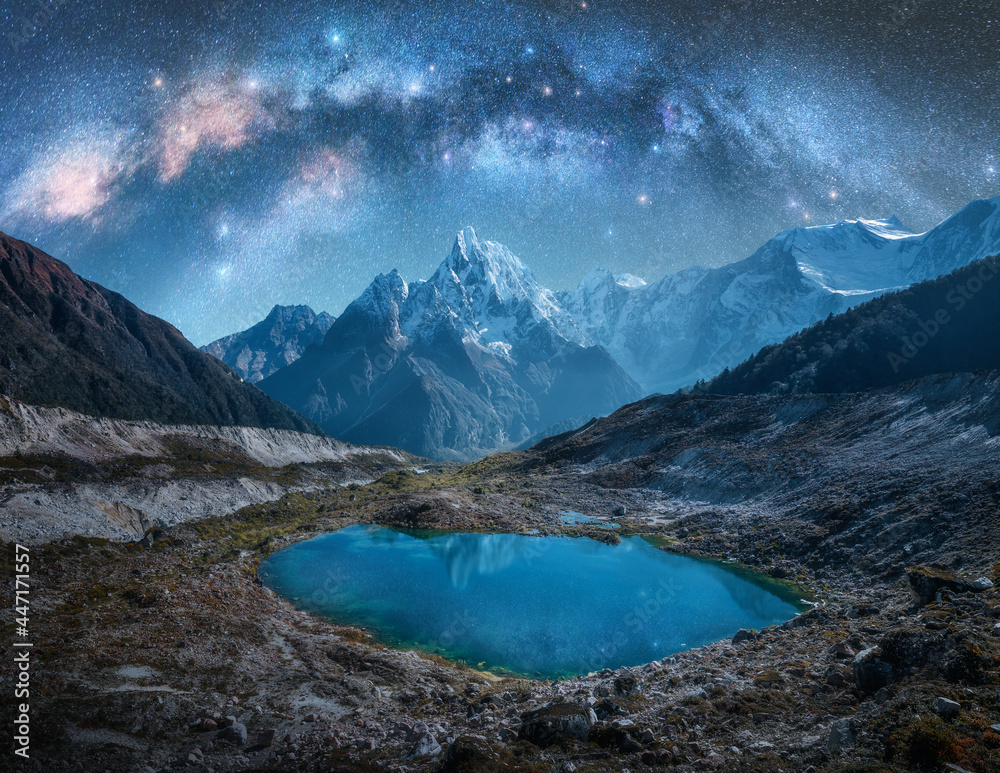 Milky Way And Mountain Reflection Wallpapers