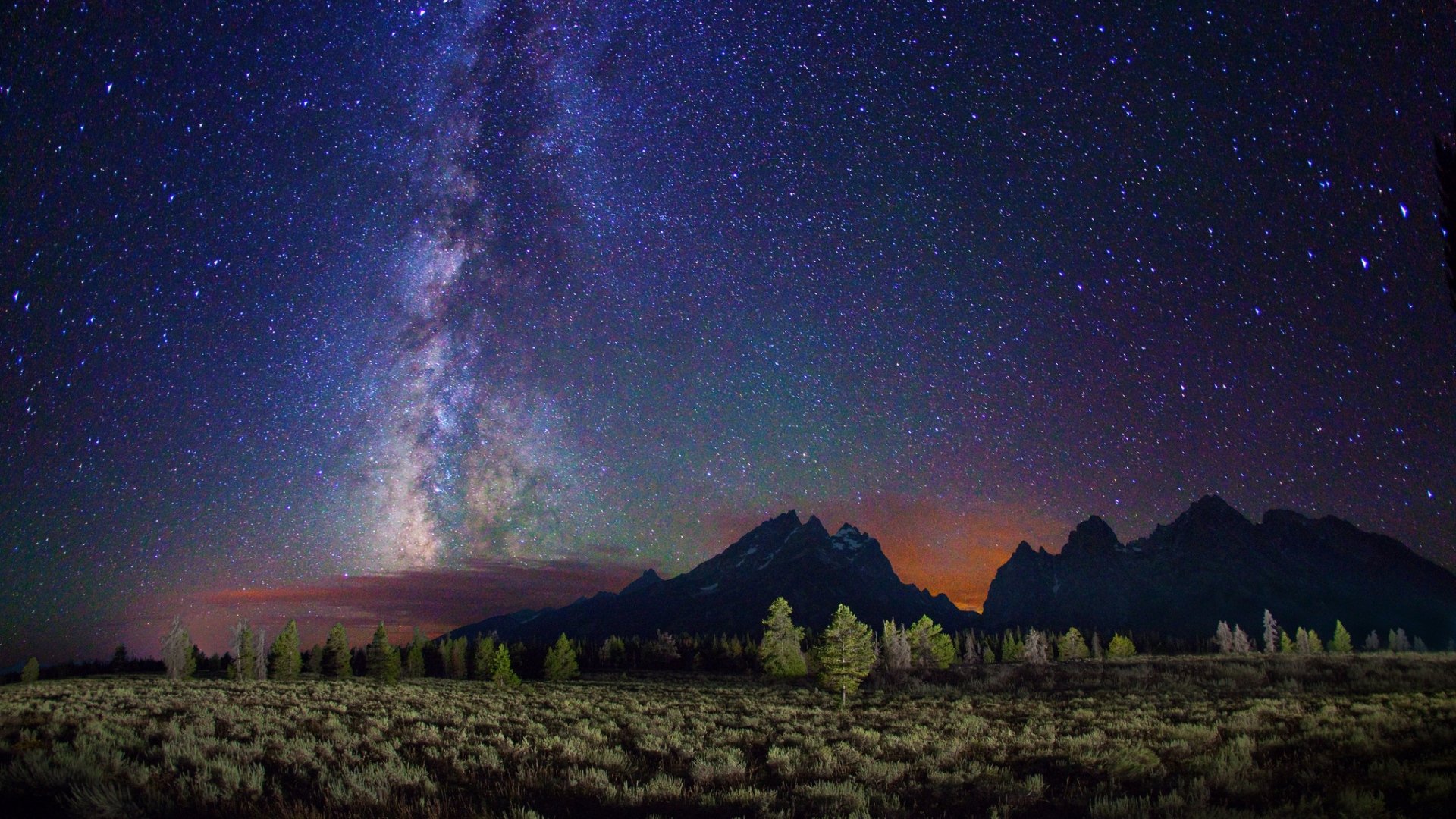 Milky Way Mountains Wallpapers