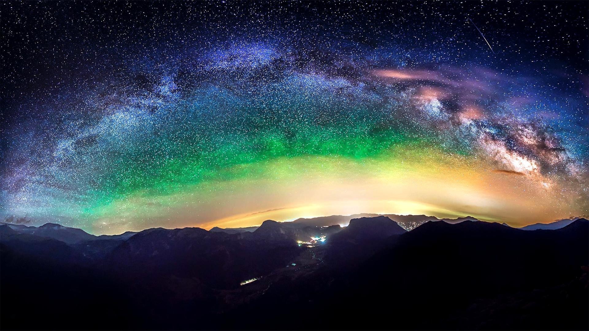 Milky Way Mountains Wallpapers