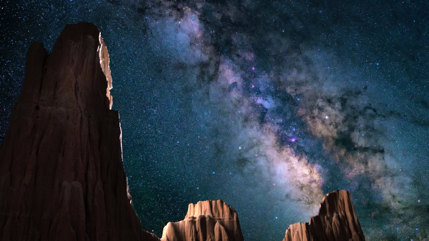 Milky Way Mountains Wallpapers