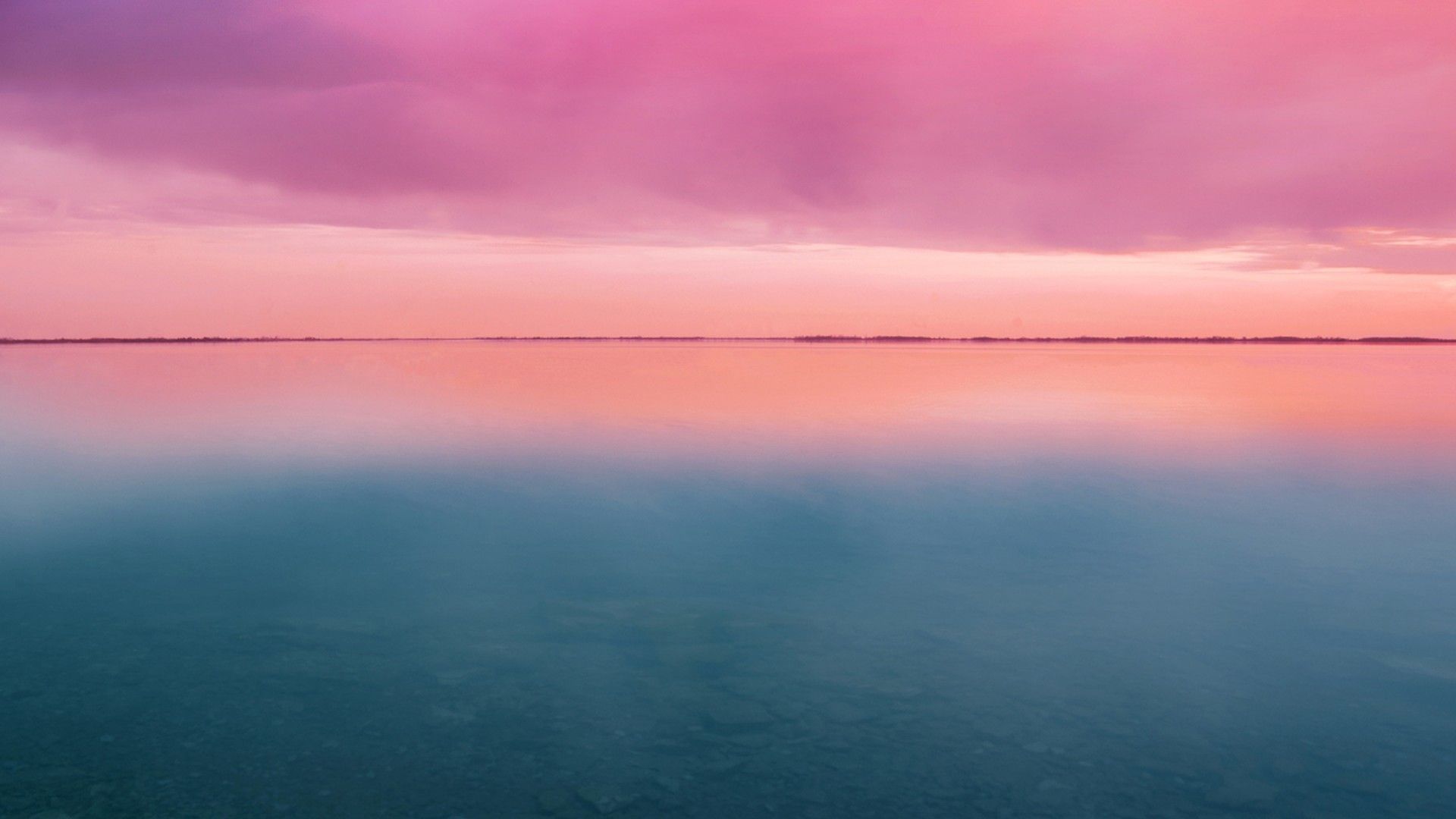 Misty Pink Sunset Wallpapers