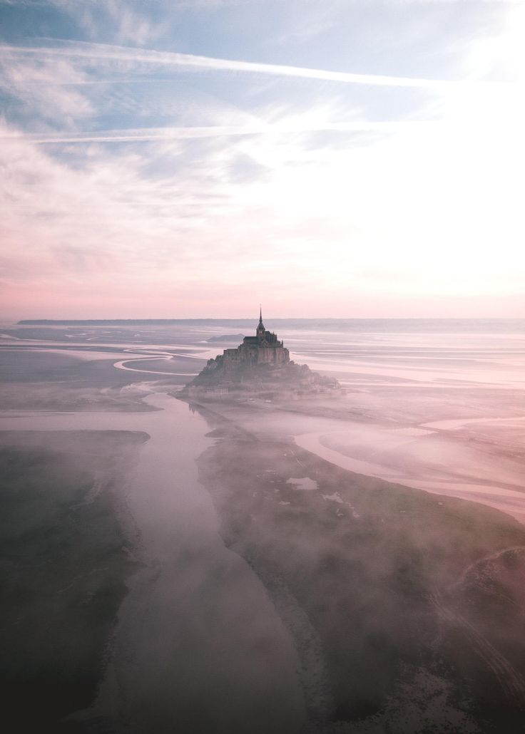 Mont Saint-Michel At Sunrise Wallpapers