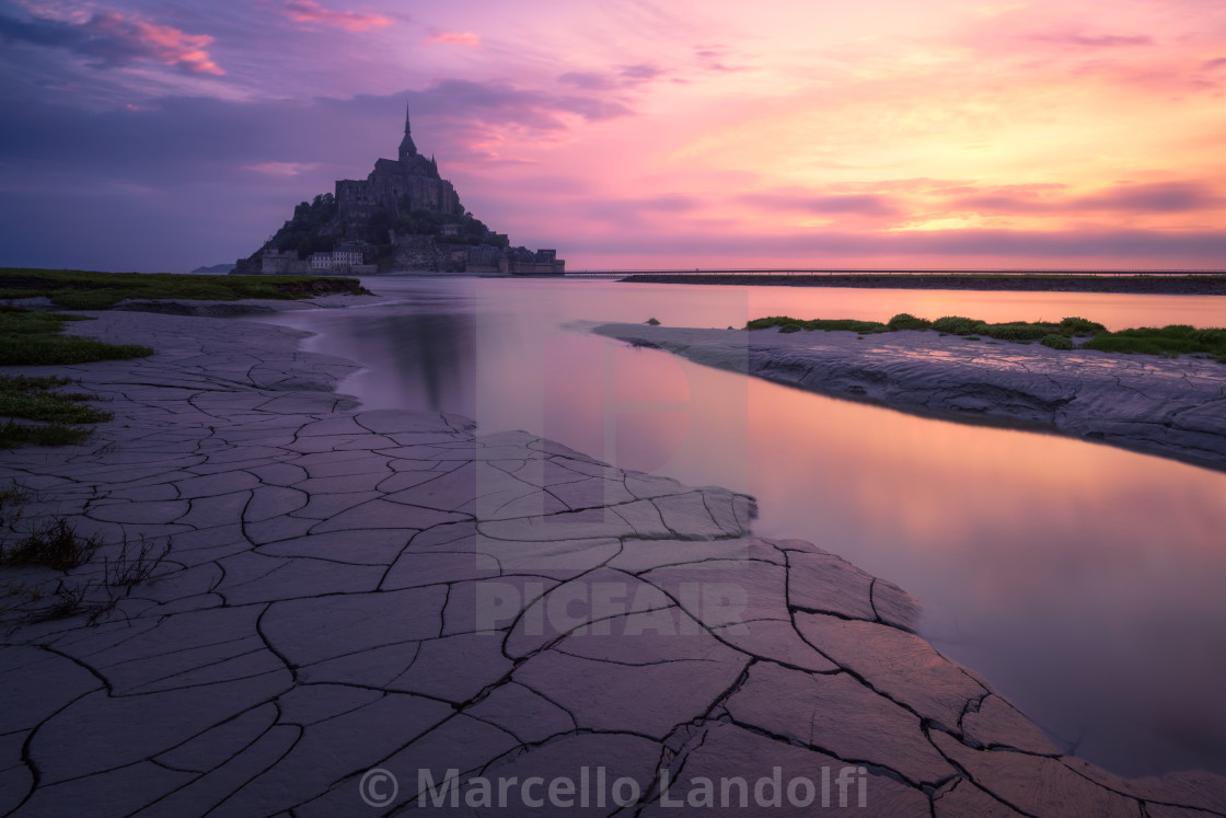 Mont Saint-Michel At Sunrise Wallpapers