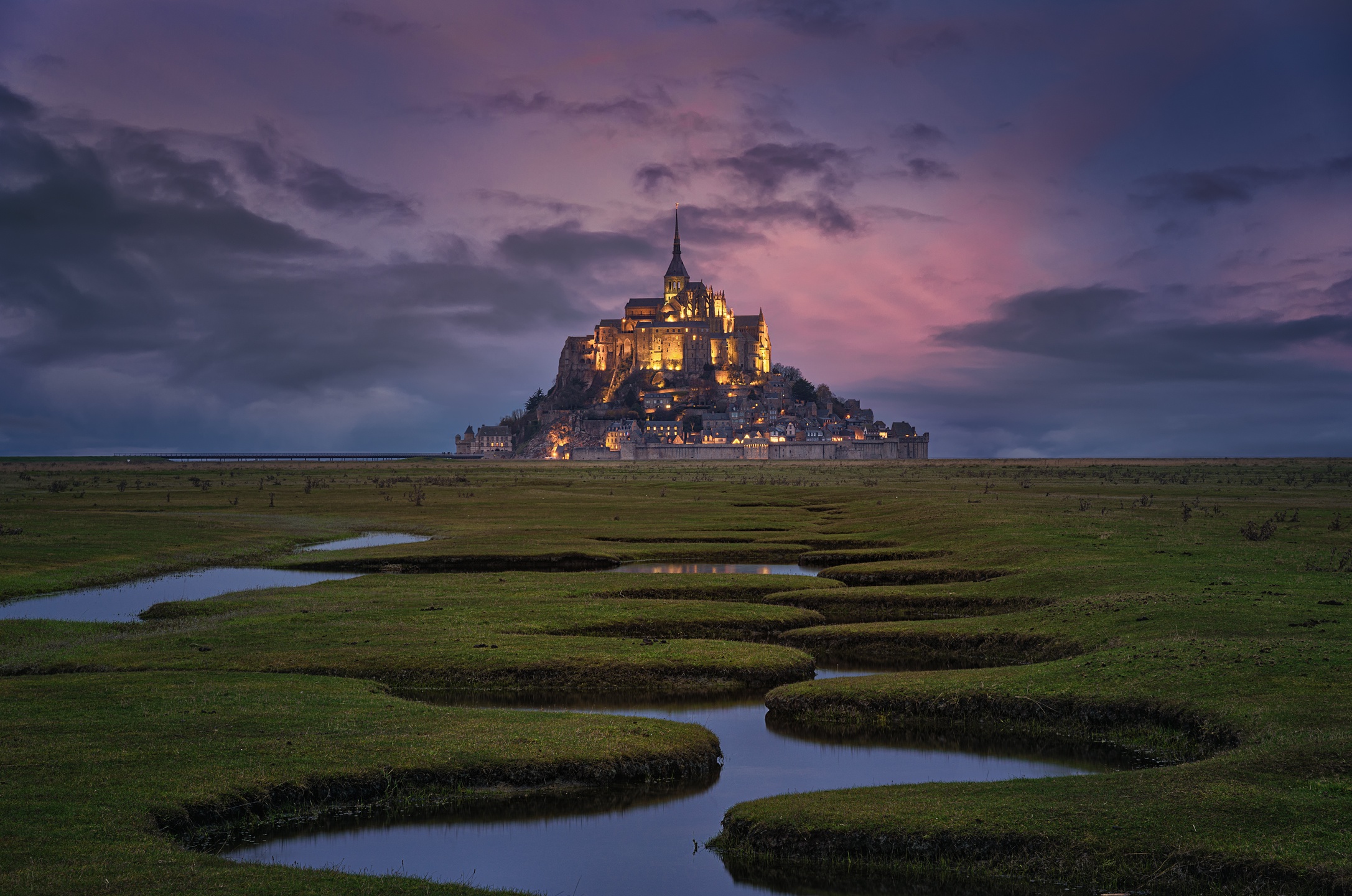 Mont Saint-Michel Landscape Wallpapers