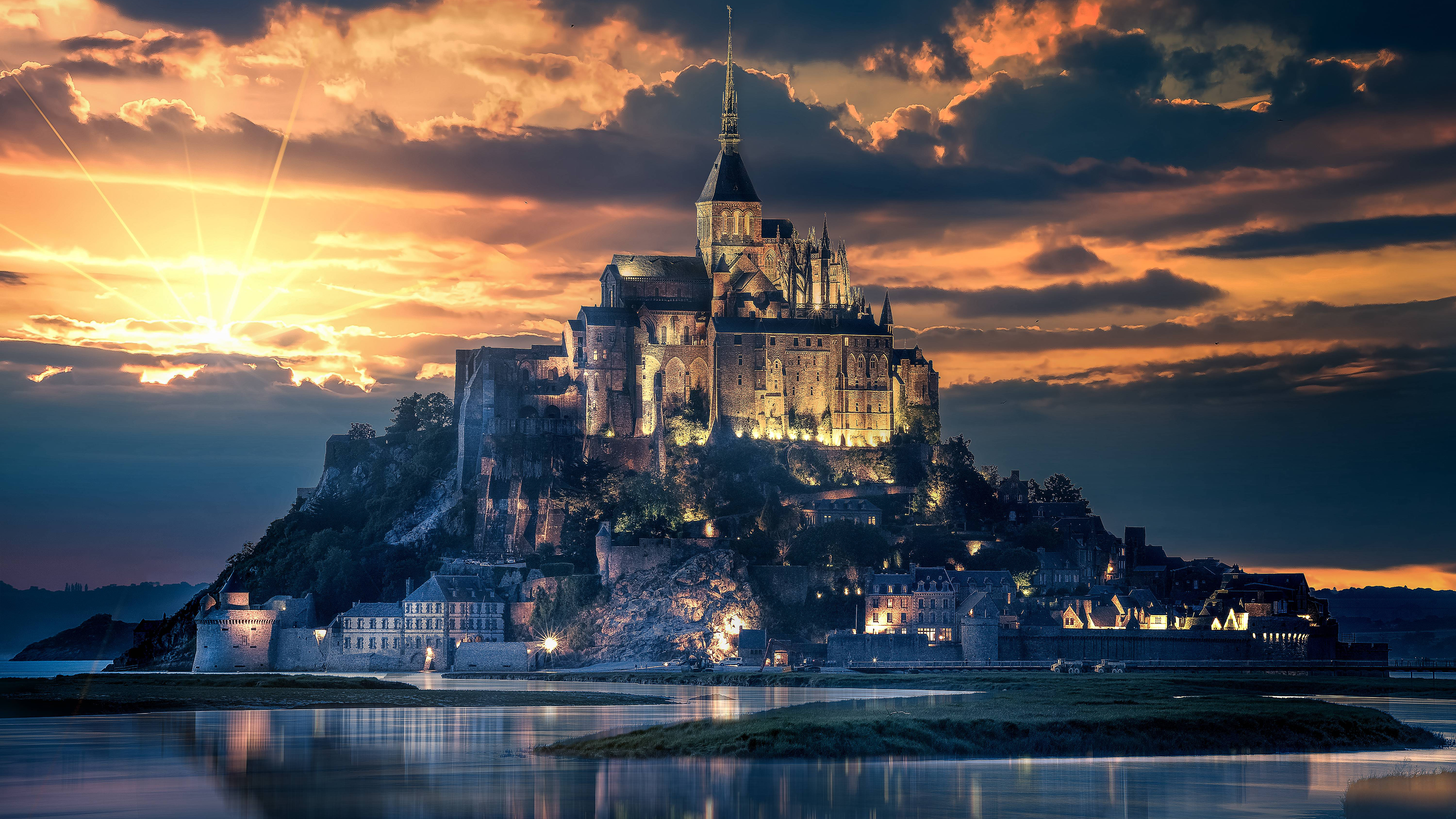 Mont-Saint-Michel In Normandy France Wallpapers