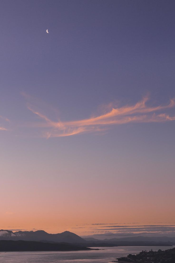 Moon Clouds Sea Sky Wallpapers