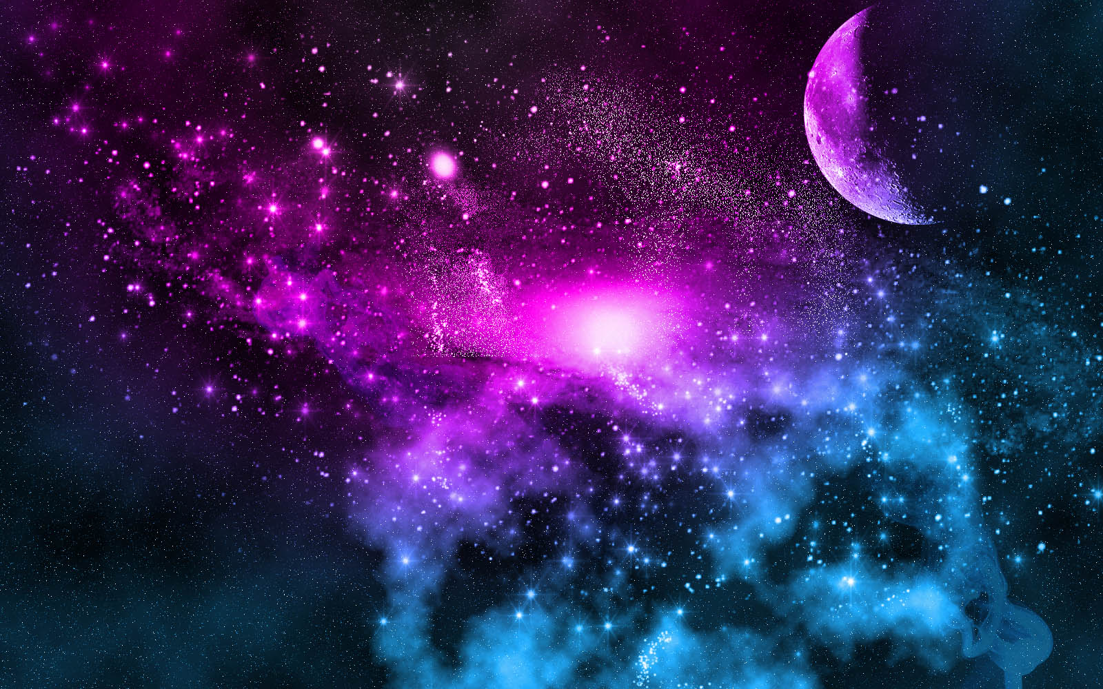 Moon Galaxy Wallpapers