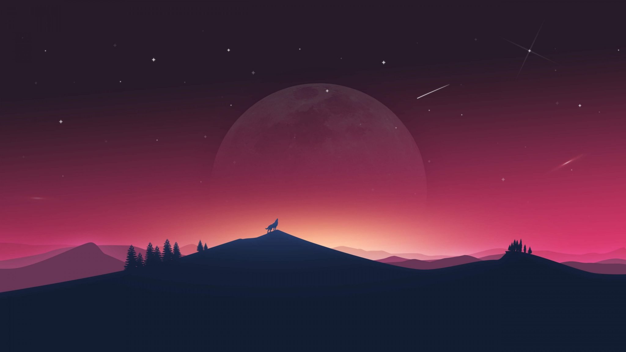 Moon Minimal Wallpapers