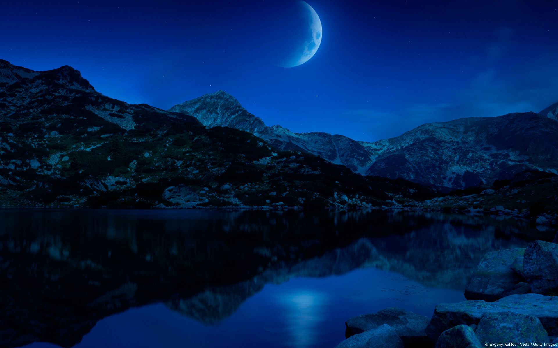 Moon Night Hd Landscape Wallpapers