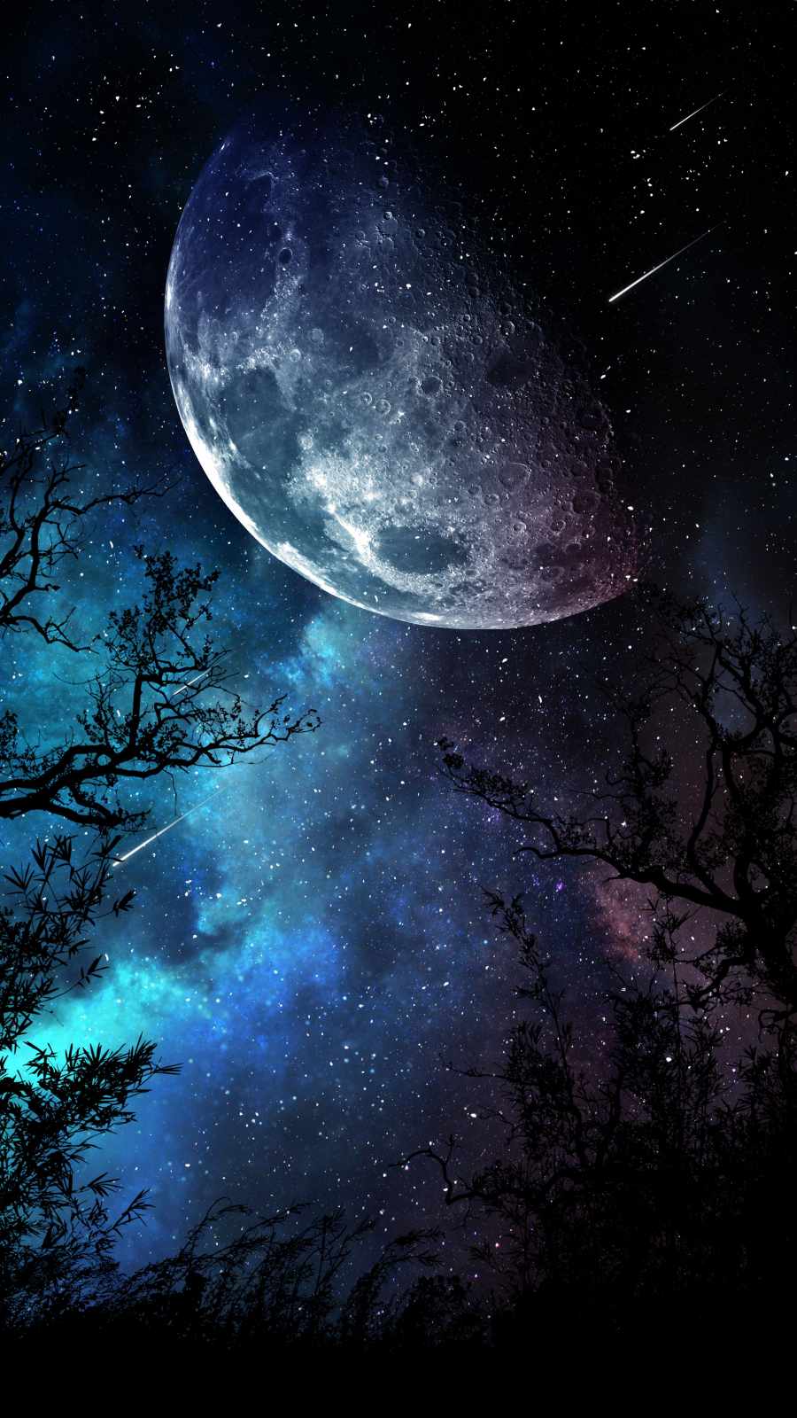 Moon Night Sky Wallpapers