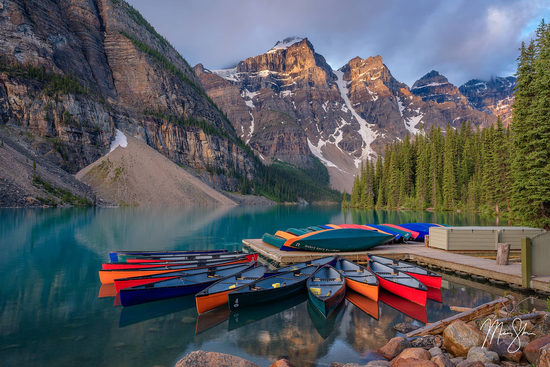 Moraine Lake Canadian Rockies Drone View Wallpapers