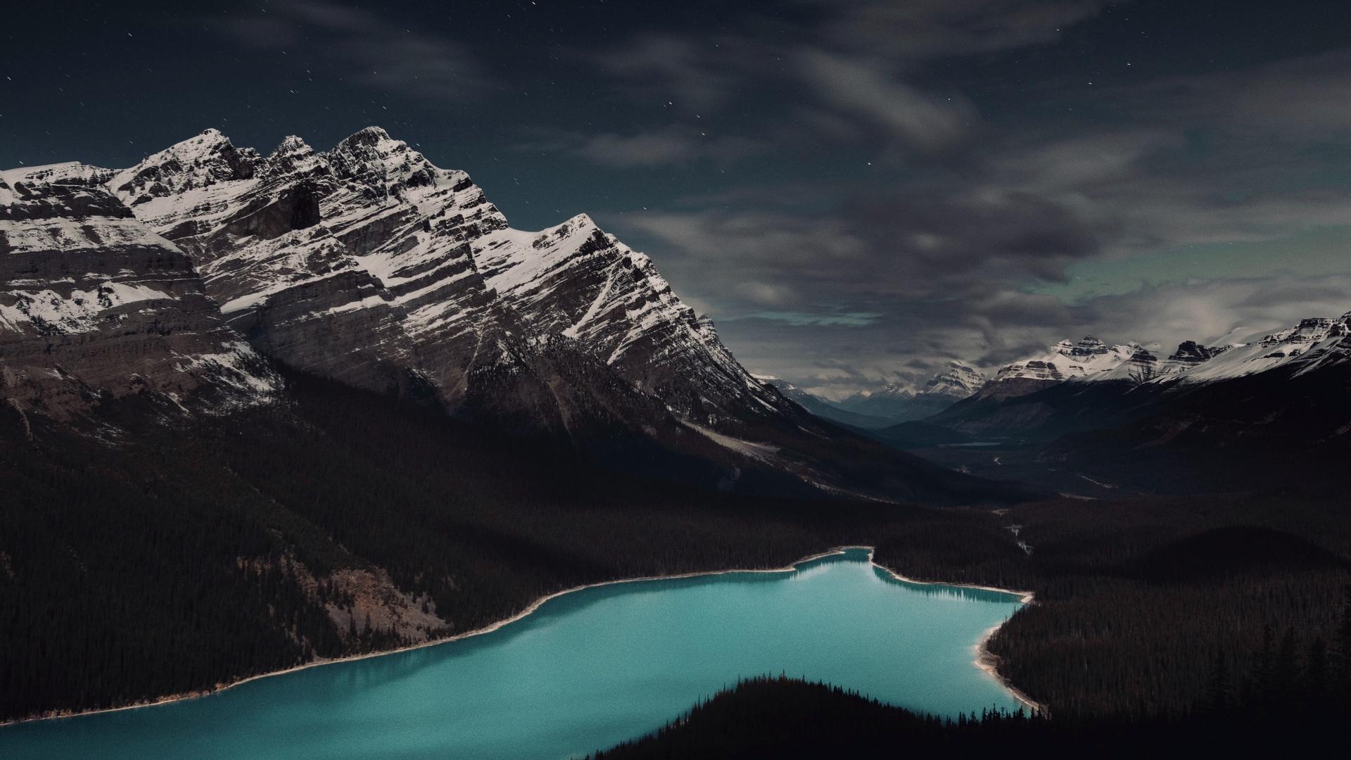 Moraine Lake Canadian Rockies Drone View Wallpapers