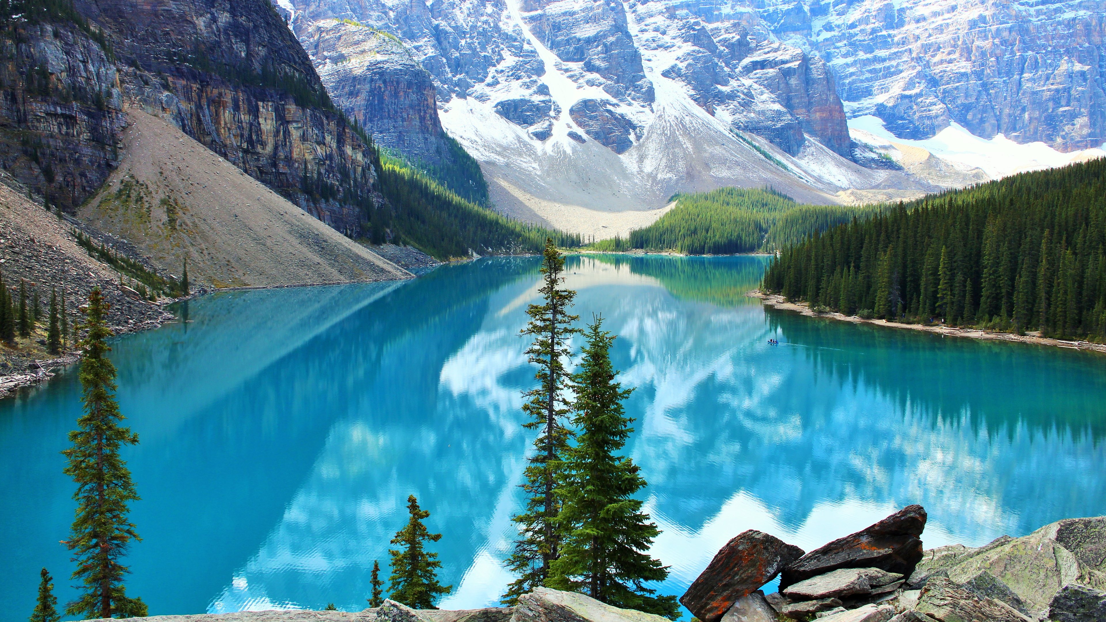 Moraine Lake South Channel Wallpapers