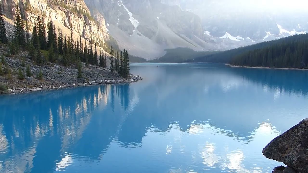 Moraine Lake South Channel Wallpapers