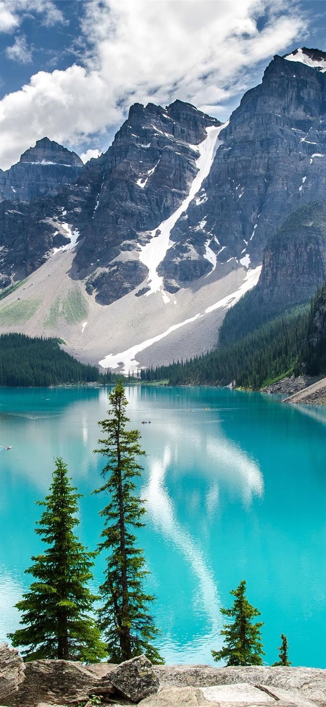 Moraine Lake South Channel Wallpapers