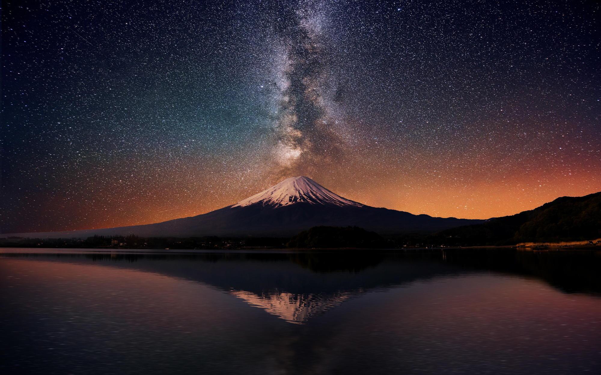 Mount Fuji 4K Japan Photography Night Wallpapers