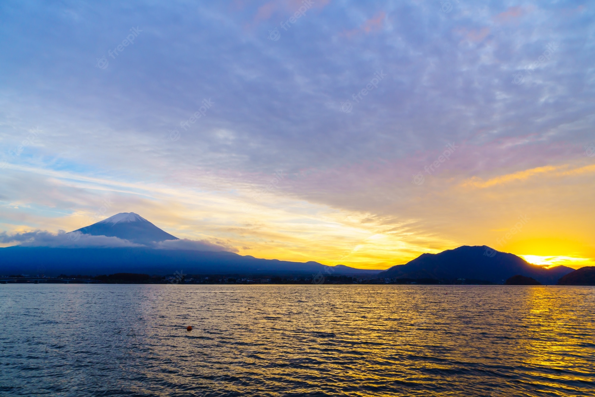 Mount Fuji Sea Sunrise Wallpapers