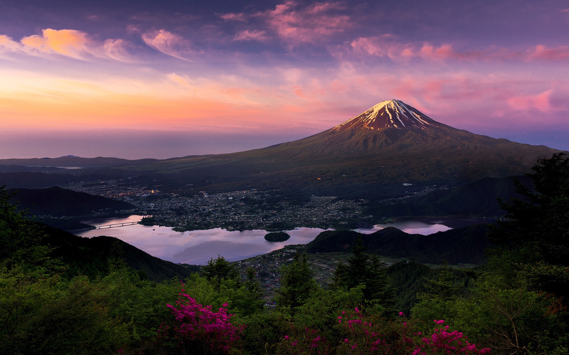 Mount Fuji Sea Sunrise Wallpapers