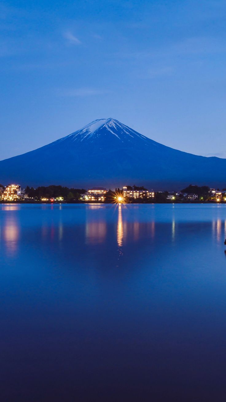 Mountain Lake Night Reflection Wallpapers