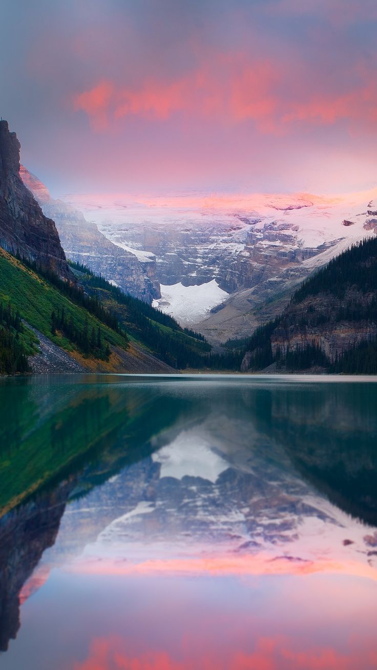 Mountain Lake Sunset Wallpapers