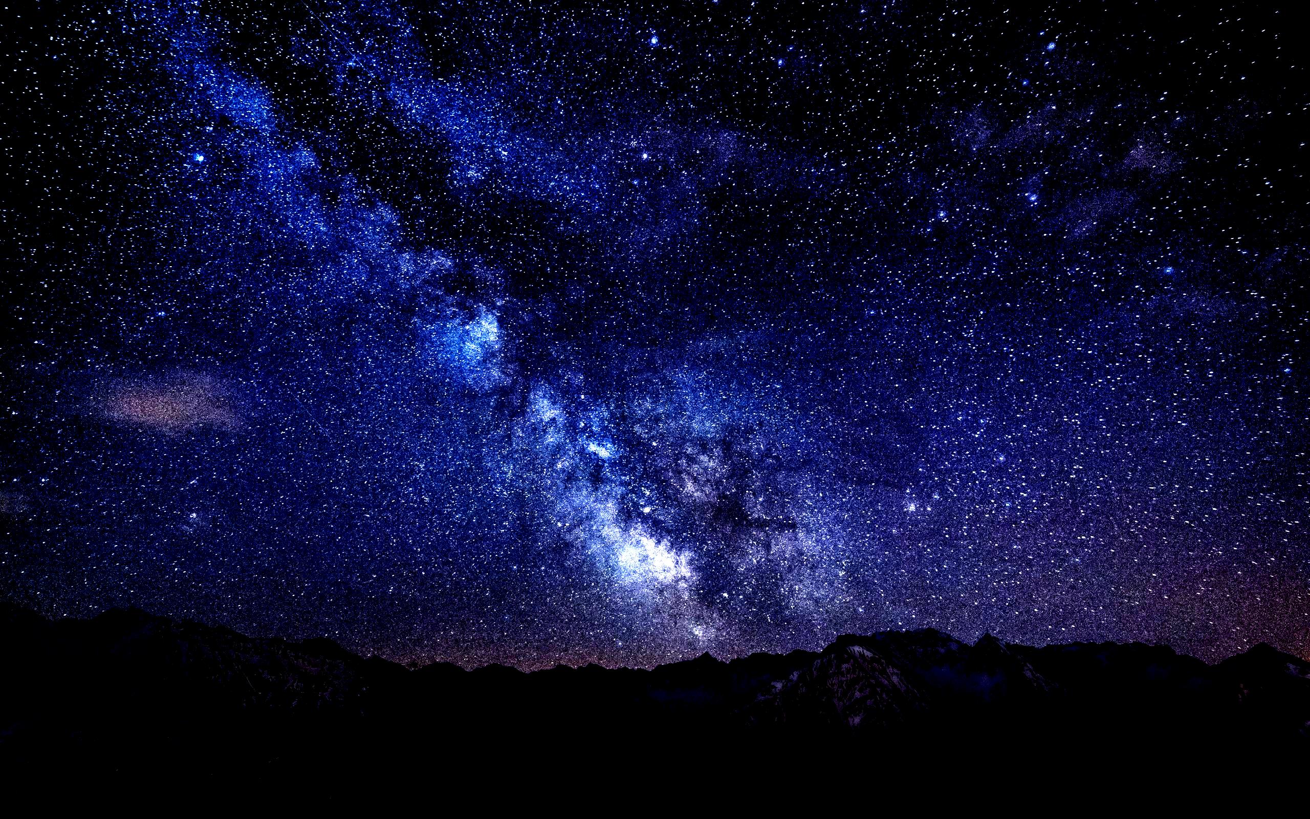 Mountain Night Sky Wallpapers