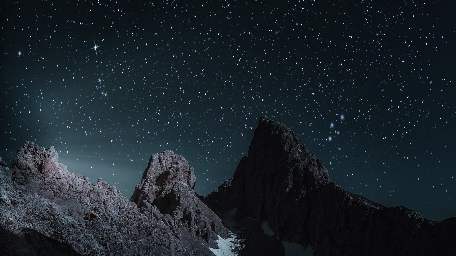 Mountain Night Sky Wallpapers