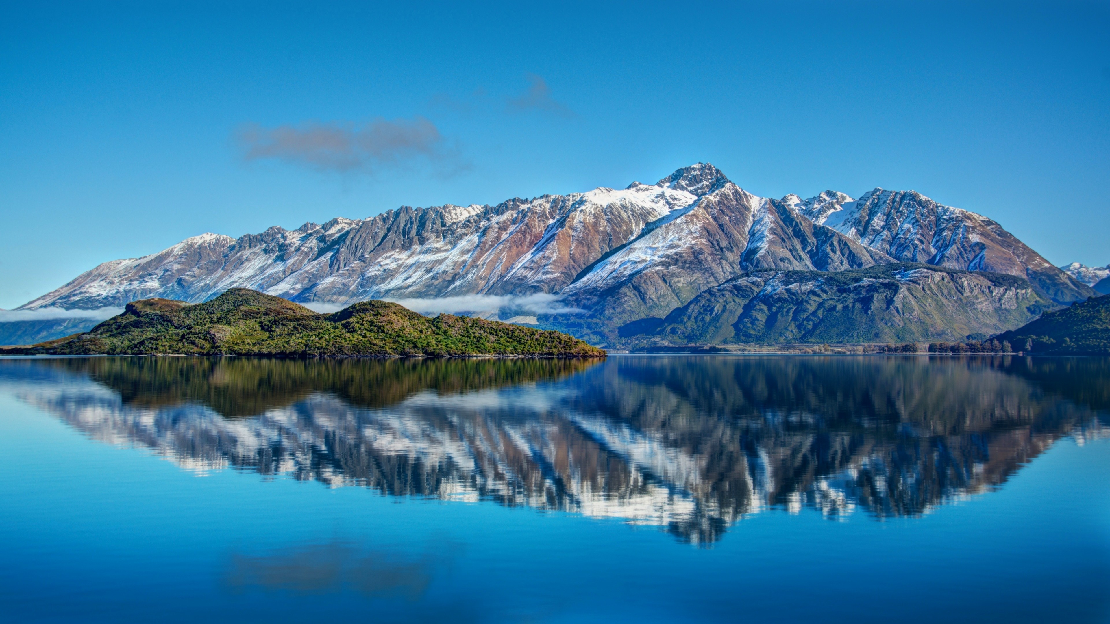 Mountain Reflection On Lake Side Wallpapers