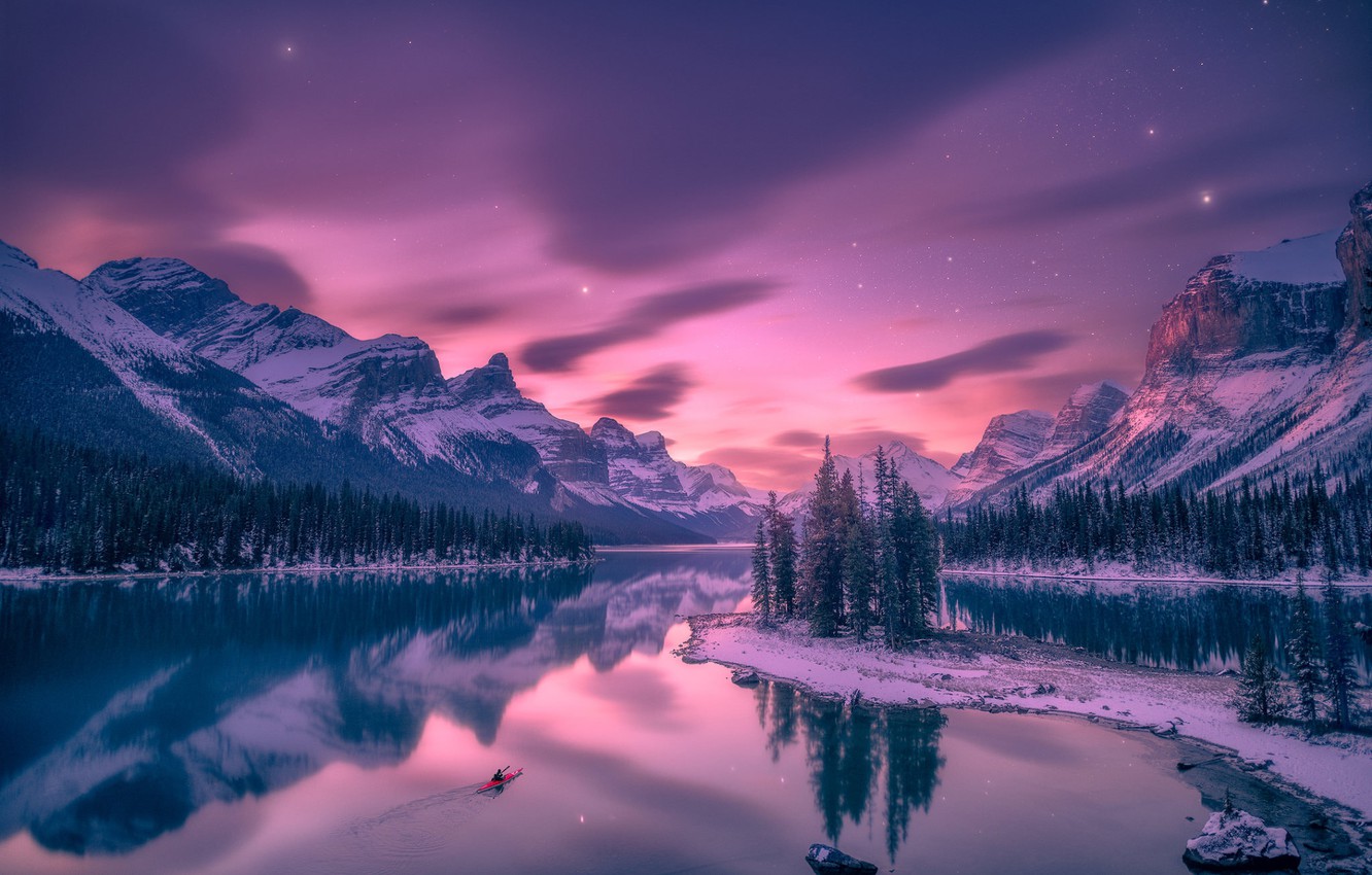 Mountain Reflection On Lake Side Wallpapers