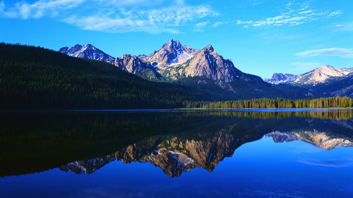 Mountain Reflection On Lake Side Wallpapers