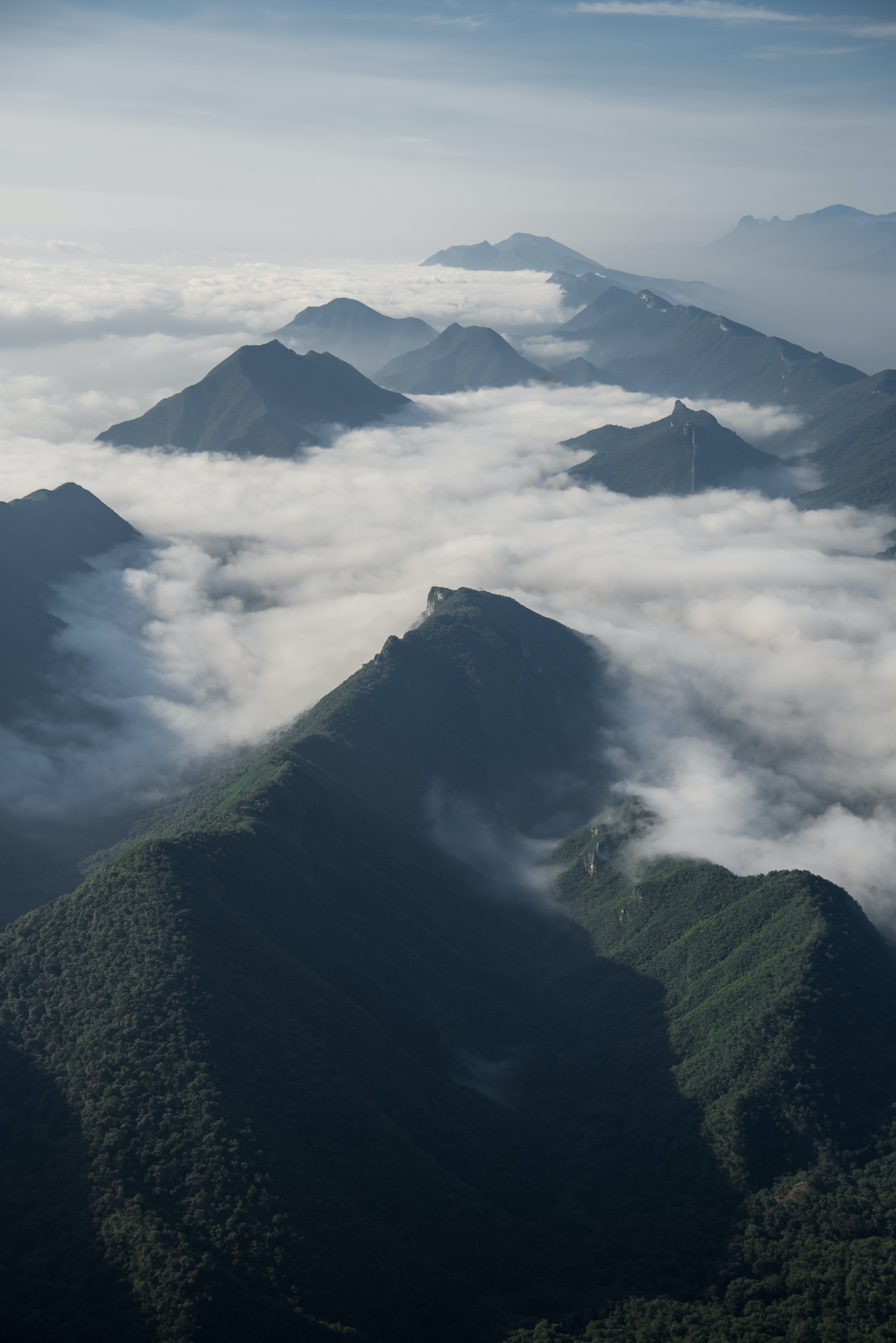 Mountain Touching Clouds Wallpapers