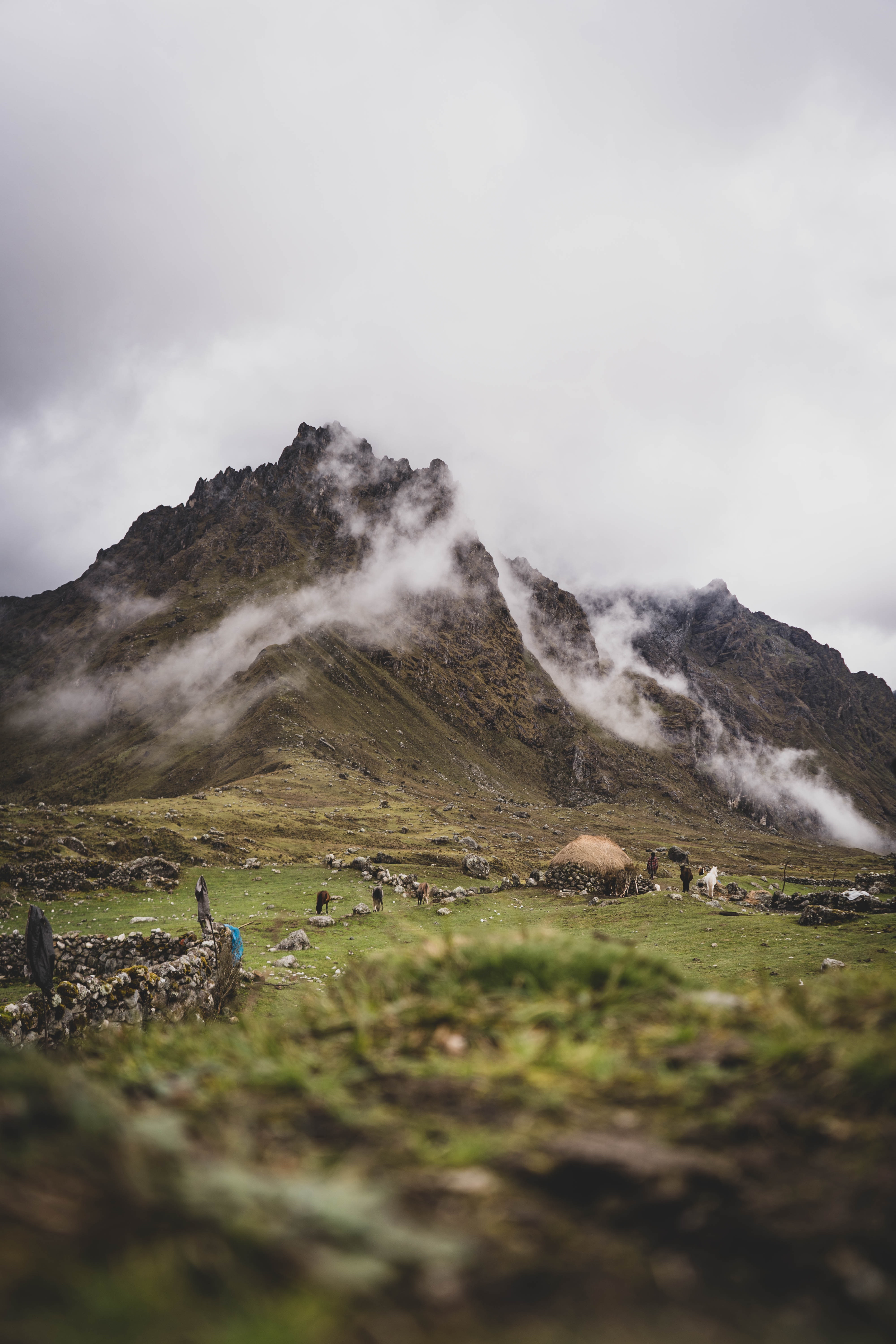 Mountain Touching Clouds Wallpapers