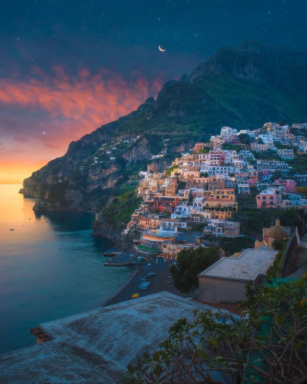 Mountain View In Italy Sunset Wallpapers