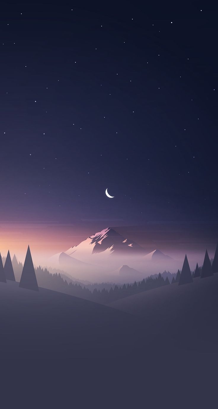 Mountains And Stars Wallpapers