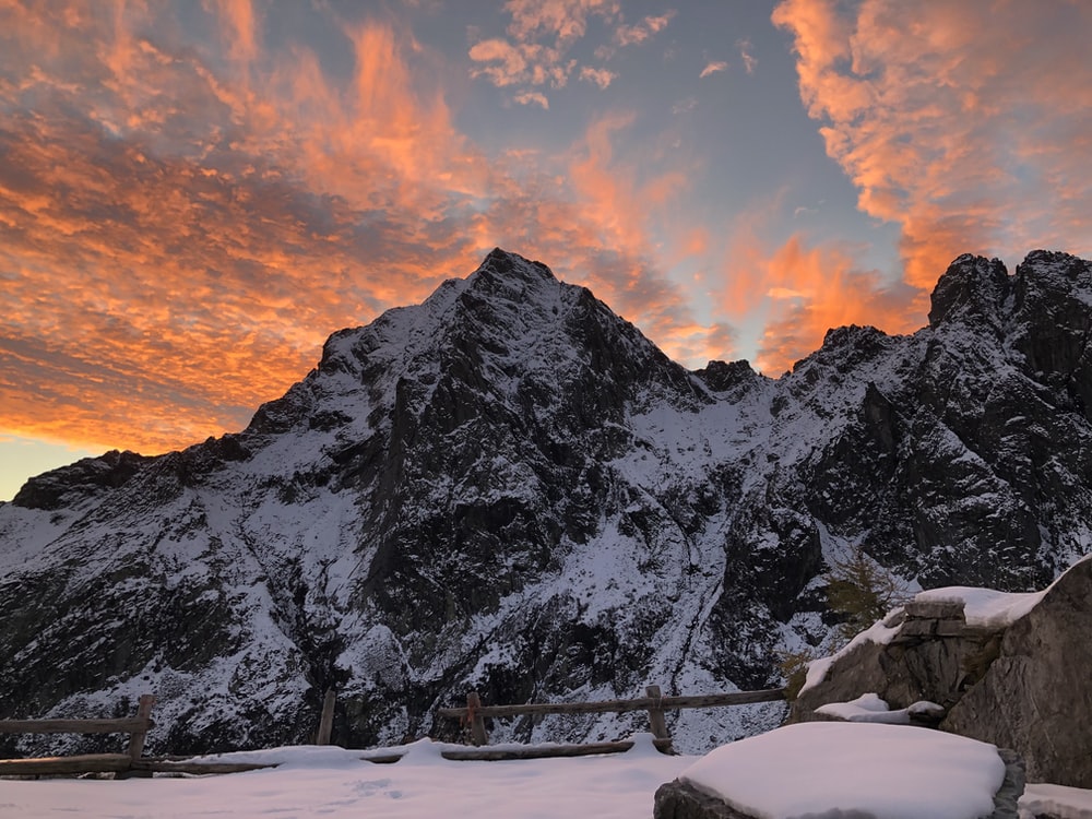 Mountains Covering Sunset Wallpapers