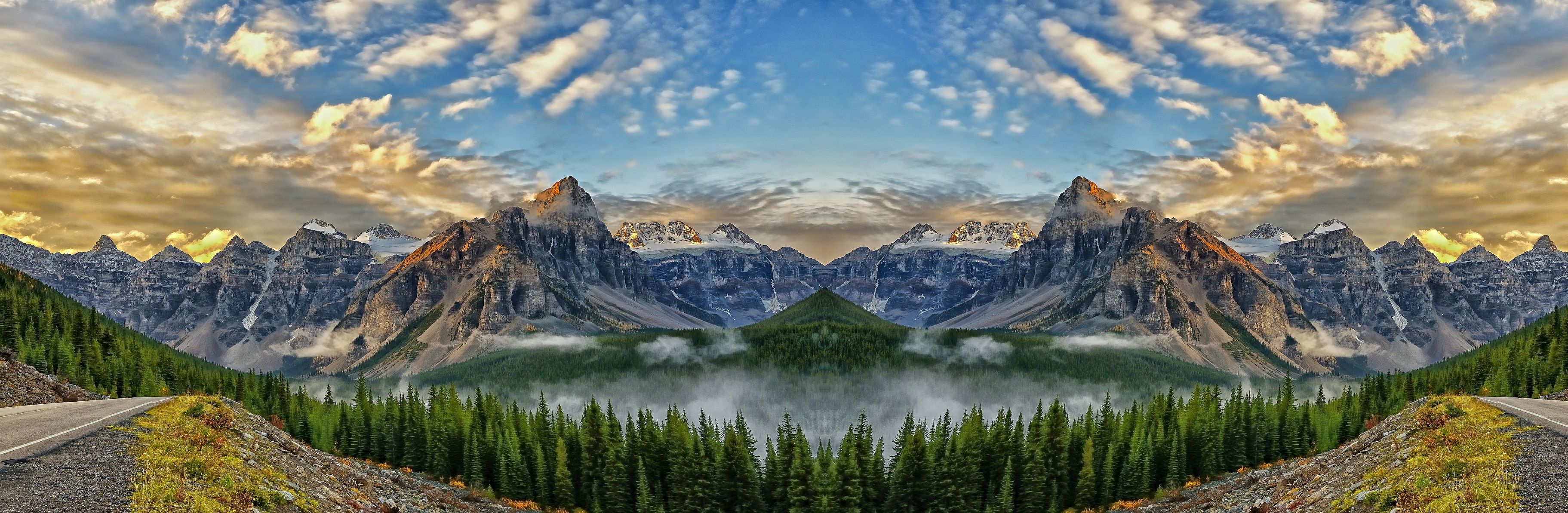 Mountains Dual Screen Wallpapers