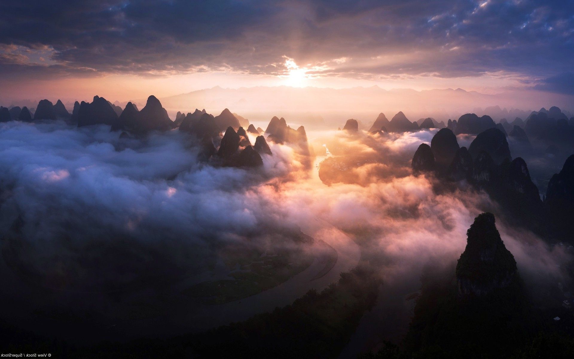 Mountains In Clouds Wallpapers