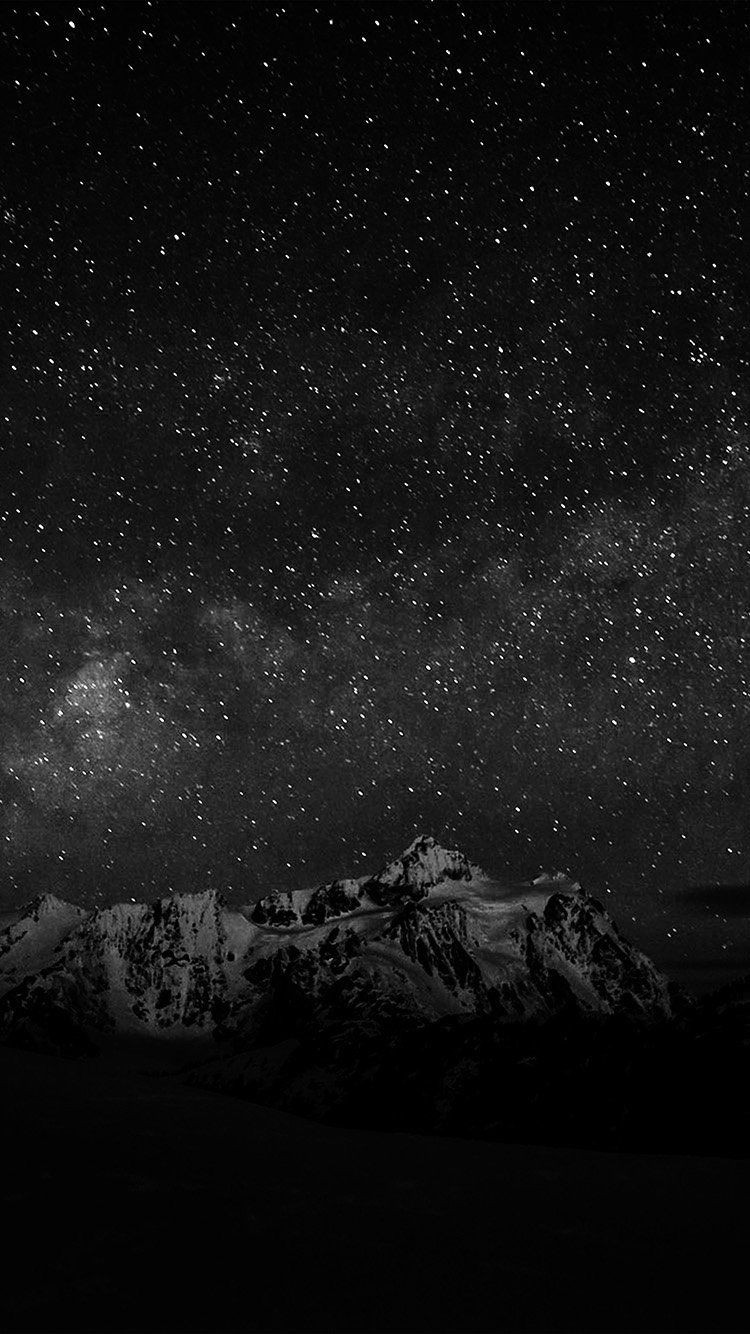 Mountains In Dark Night Wallpapers