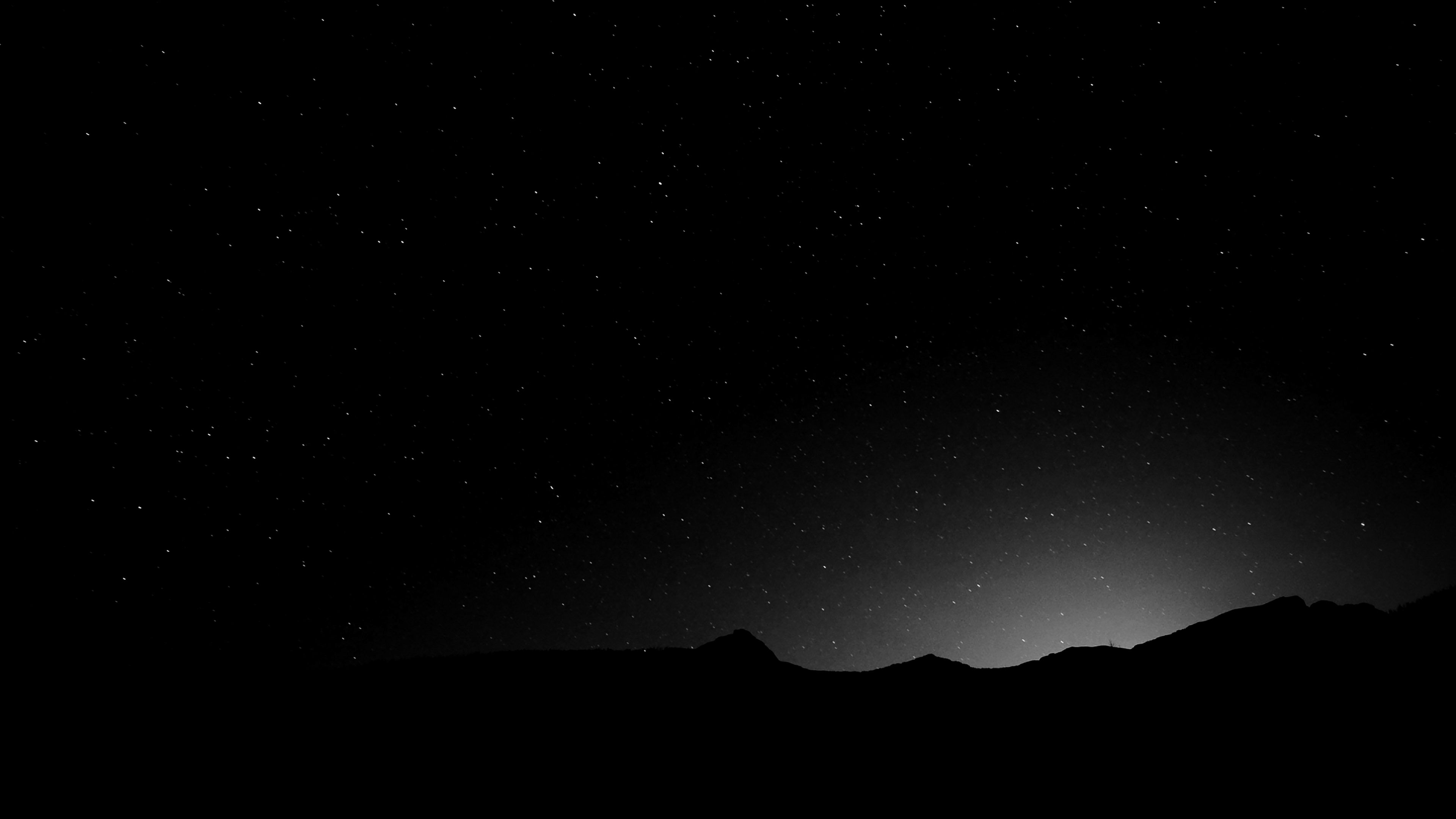 Mountains In Dark Night Wallpapers