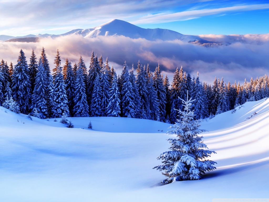 Mountains In Winter Wallpapers